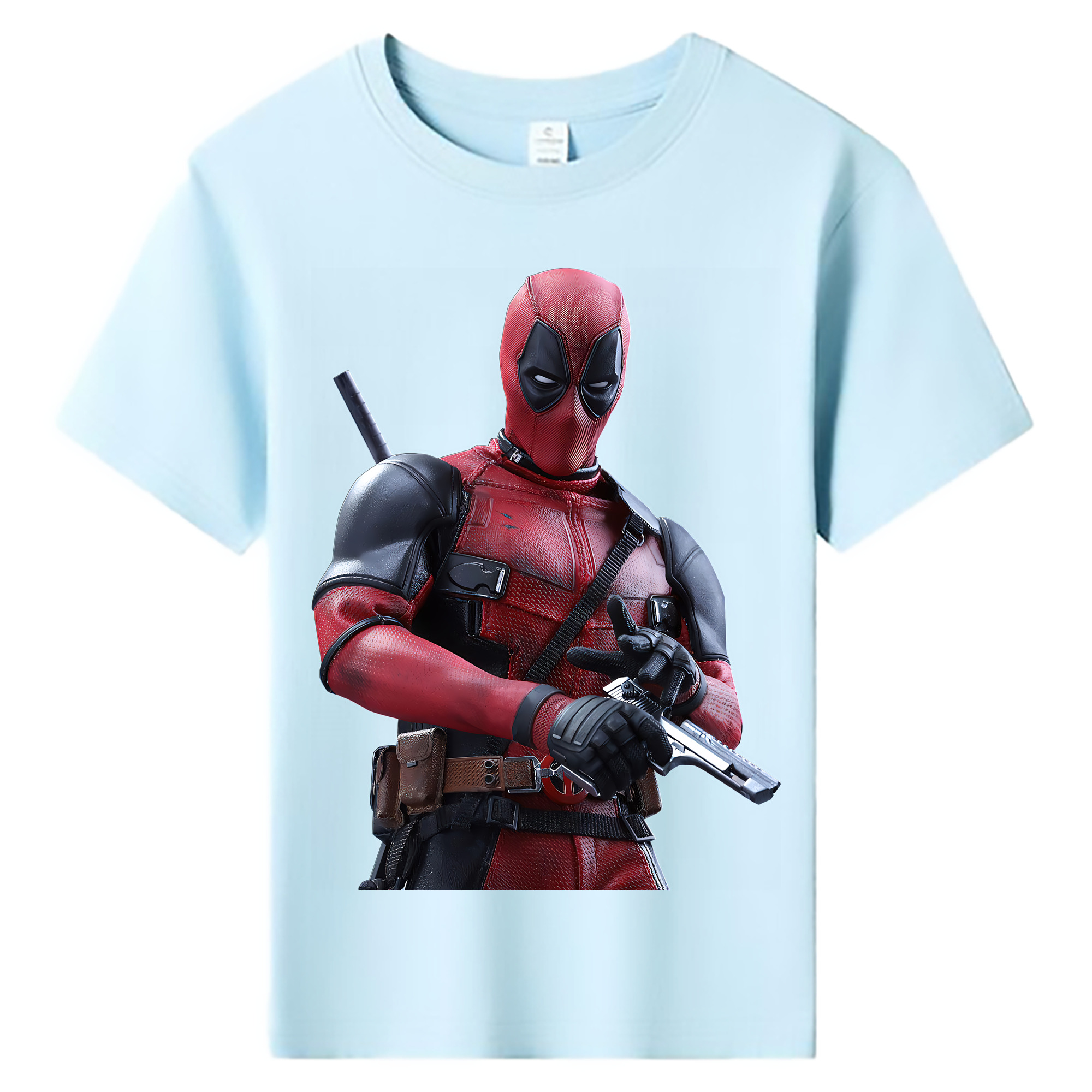 （画像用） Deadpool デッドプール 綿100％キッズTシャツ（フロントプリント）